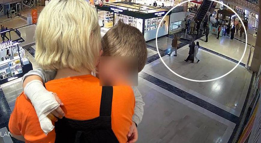 AVMde dehşet anları 3 yaşındaki çocuğun parmağı yürüyen merdivende koptu