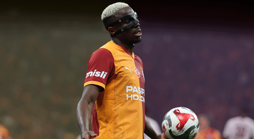 Galatasarayda Fenerbahçe derbisi için Victor Osimhen kararı