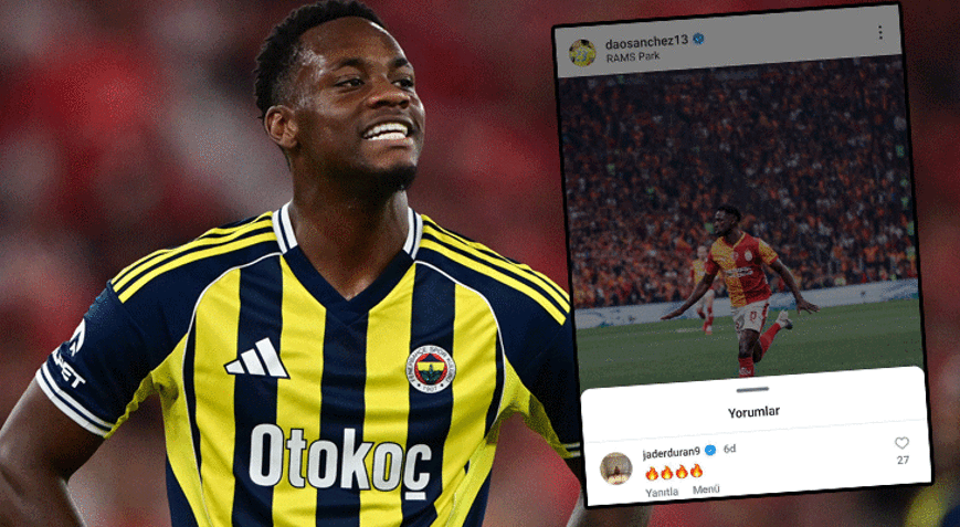 Derbi sonrası Jhon Durandan Fenerbahçe taraftarını kızdıran paylaşım