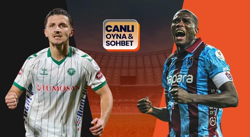 Trabzonspor, Konyaspora konuk oluyor Maçın heyecanı canlı sohbet ile Mislide