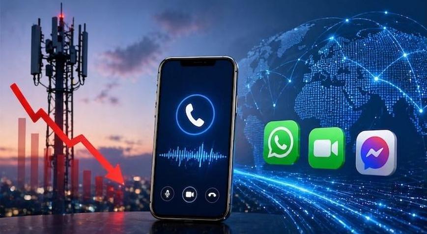 Mobilde sesli konuşma geriledi: Sesli konuşmalar internete kayıyor