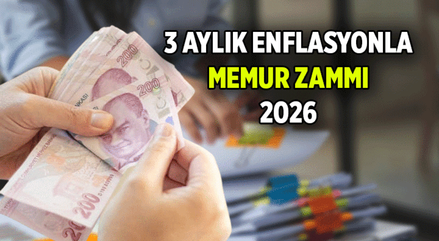 Memurun 3 aylık enflasyon farkı zammı ne kadar Memur ve emekli memur maaşında 3 aylık enflasyonla zam oranı % kaç