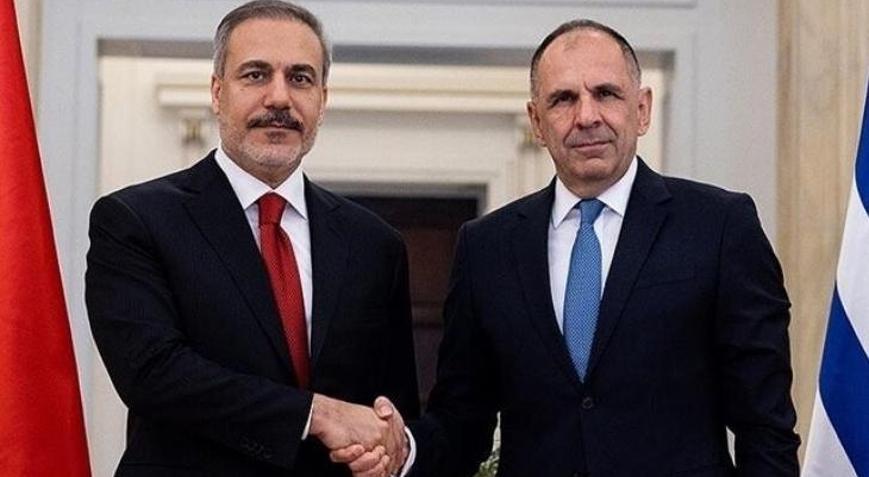 Dışişleri Bakanı Hakan Fidandan Yunan mevkidaşı ile Sumud görüşmesi