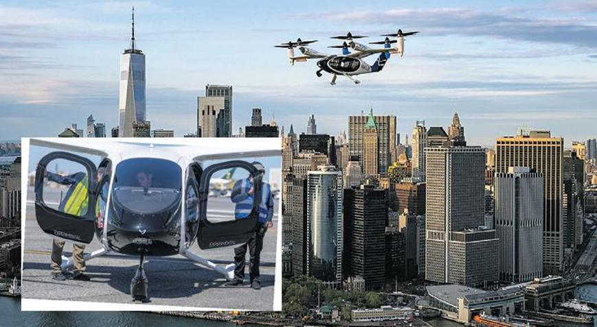 Hava taksi New York semalarında 10 dakikalık devrim
