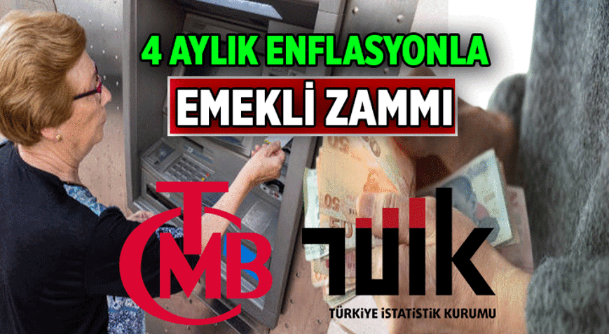 %10,04 CEPTE 🔊 4 AYLIK EMEKLİ ZAMMI ENFLASYON FARKI KAÇ, BELLİ Mİ 2026nın ilk 4 aylık enflasyonuyla emekli maaşı zam oranı hesaplaması ne kadar