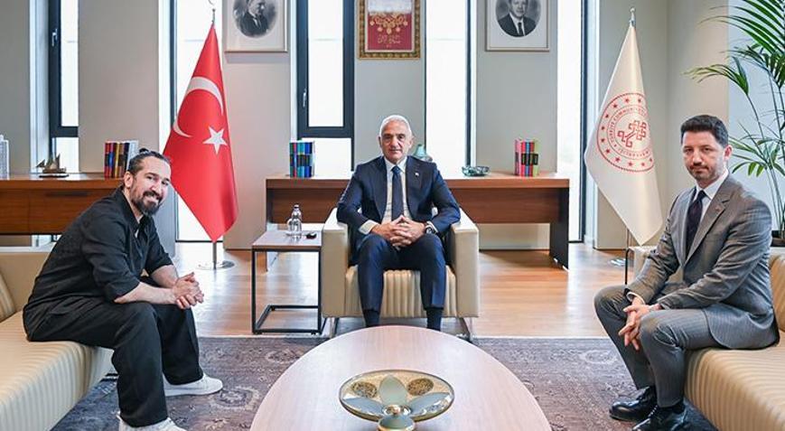 Barış Manço’nun izinde anlamlı buluşma Bakan Ersoy Doğukan Manço ile görüştü