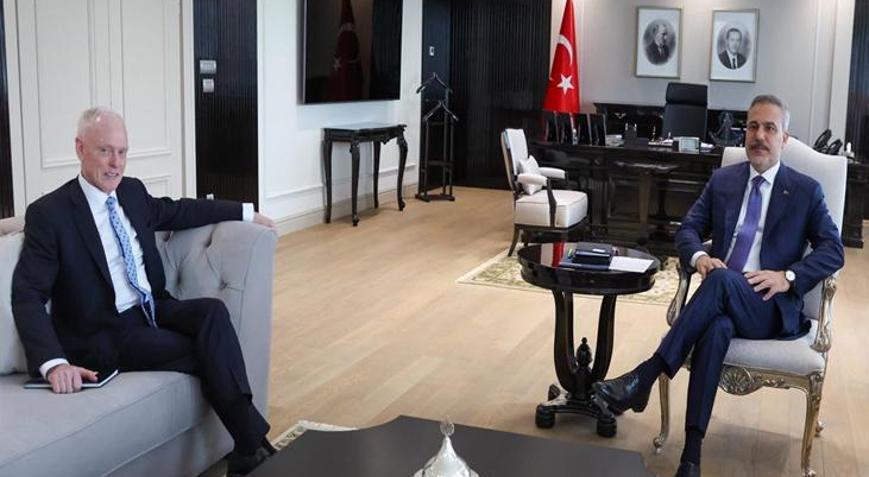 Dışişleri Bakanı Hakan Fidan, Kanada Başbakanı Kıdemli Danışmanı Morrison ile görüştü