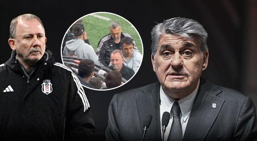 Beşiktaş-Konyaspor maçı sonrası protesto Sergen Yalçından maç sonu taraftara sitem