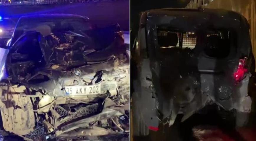 Kocaeli’de feci kaza: 4 araç birbirine girdi, 3 yaralı