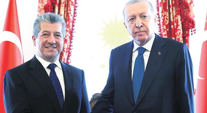 Erdoğan, IKBY Başbakanı Barzani’yi kabul etti: İstanbul’da sürpriz buluşma