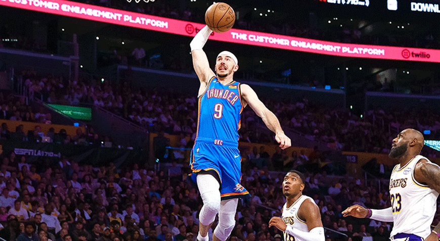 NBAde son şampiyon Oklahoma, Lakers karşısında 3-0 öne geçti