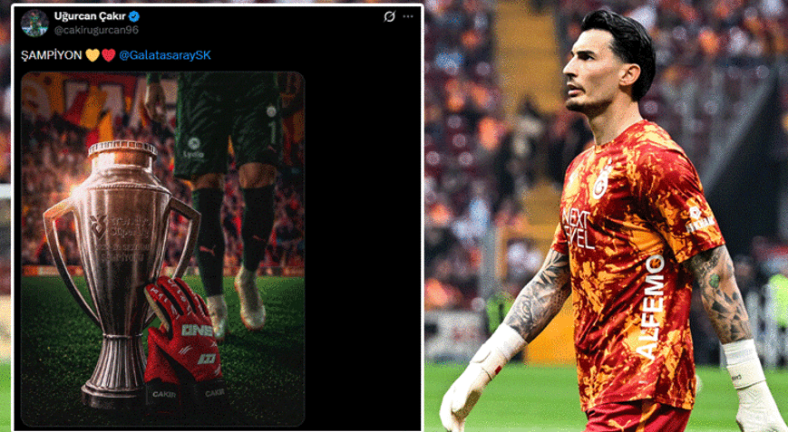 Galatasarayda Uğurcan Çakırdan Trabzonspora gönderme