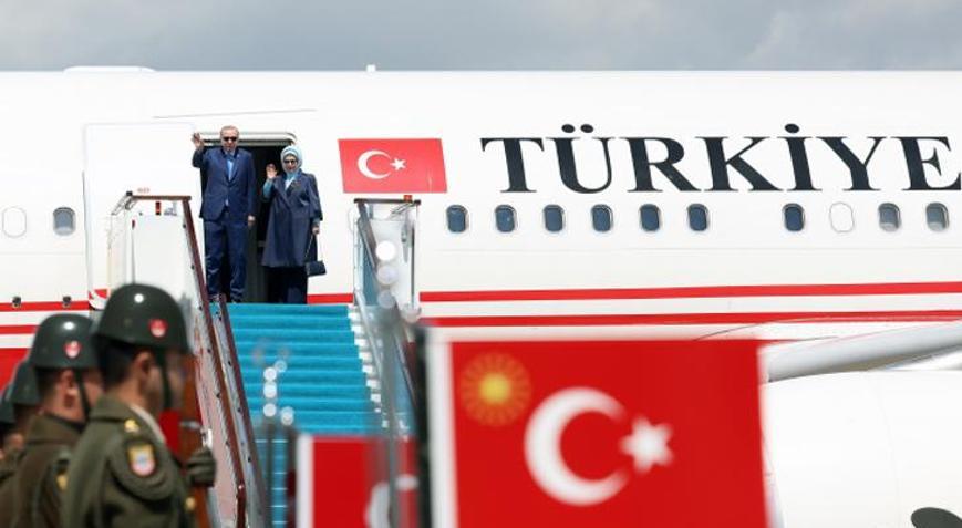 Cumhurbaşkanı Erdoğan, Kazakistandaki temaslarının ardından yurda döndü