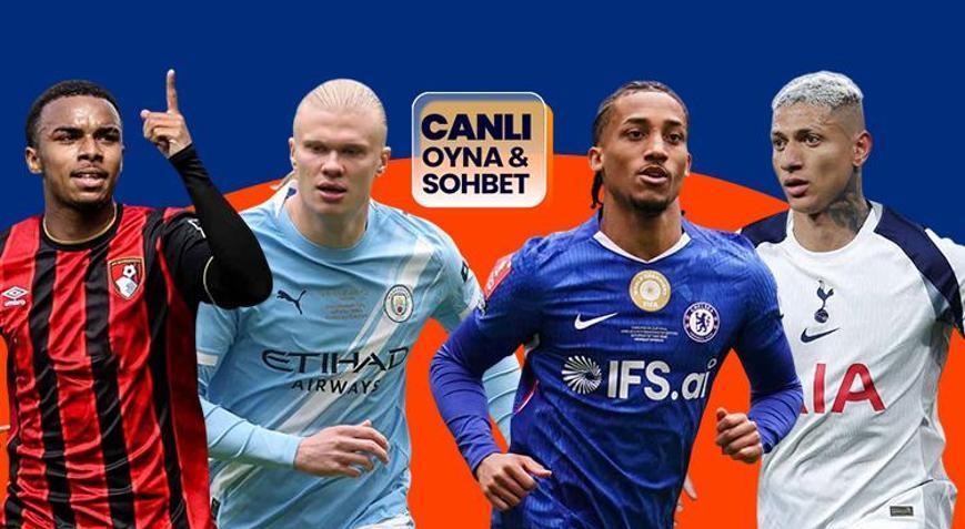 Chelsea, Tottenham ile, Manchester City Bournemouth ile karşılaşacak Maçların heyecanı canlı sohbet ile Mislide