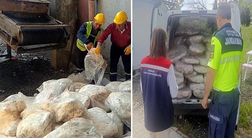 Her an sofranıza gelebilirdi Tekirdağda durdurulan minibüsten 1,2 ton hastalıklı sakatat çıktı