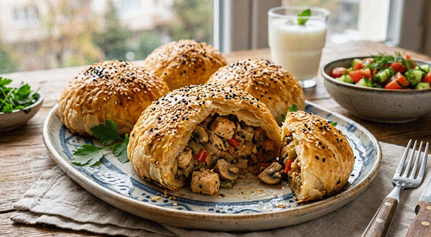 Çıtır Çıtır Sırrı Sosunda: Mantarlı Tavuk Kubbesi Tarifi