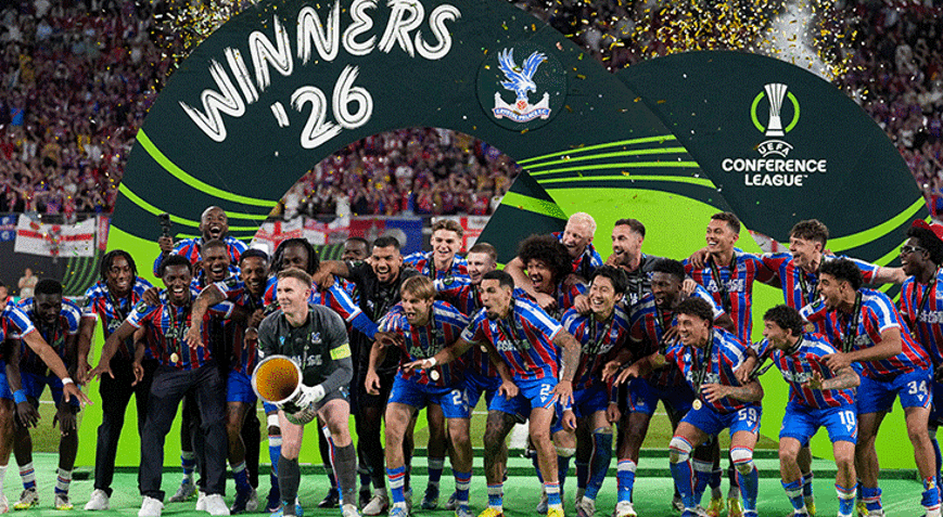 UEFA Konferans Ligini Crystal Palace kazandı İngiliz ekibi, Rayo Vallecanoyu tek golle geçti
