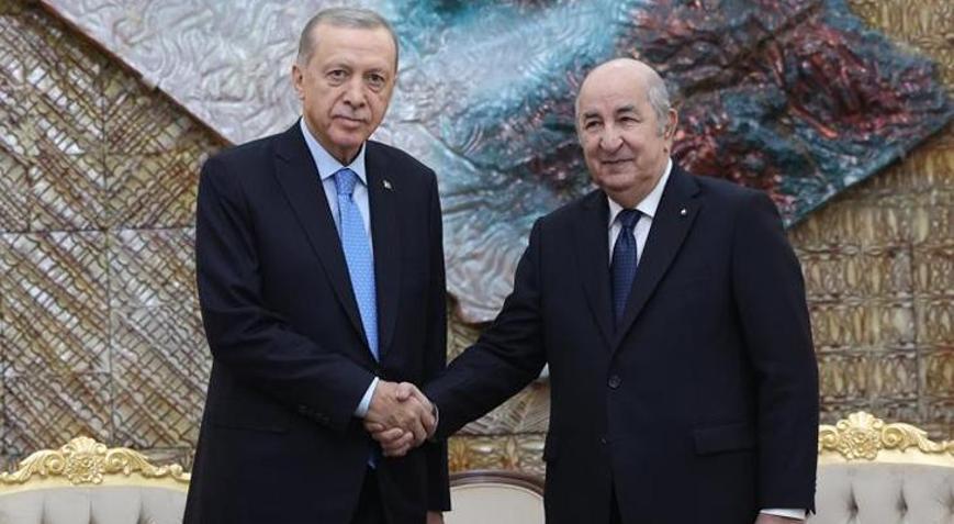 Cumhurbaşkanı Erdoğan Cezayir Cumhurbaşkanı Tebbun ile görüştü