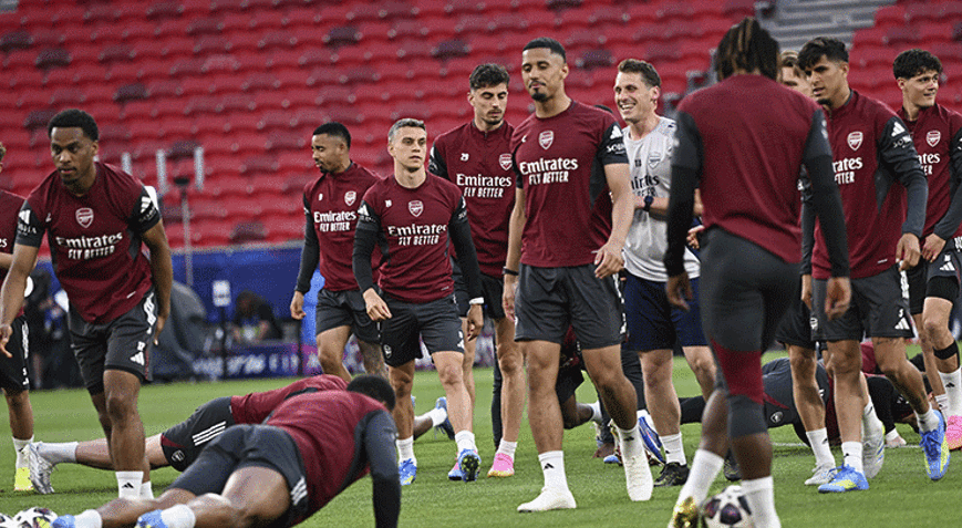 Arsenal, Şampiyonlar Ligi finali öncesi hazırlıklarını tamamladı