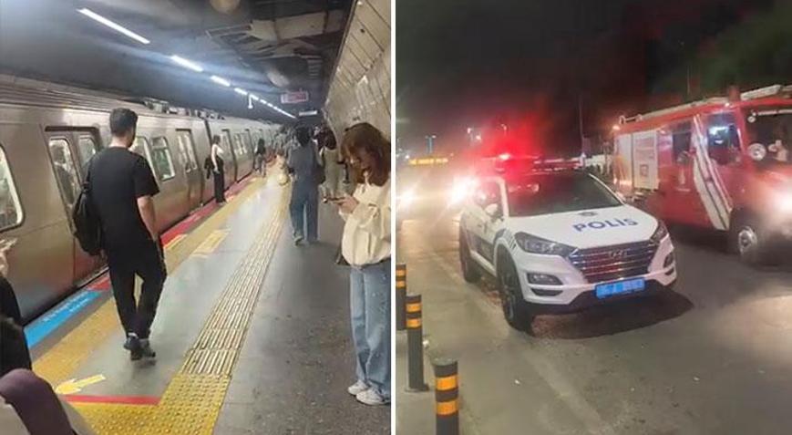 Mecidiyeköy metro istasyonunda acı olay Perona yaklaşan trenin önüne atladı
