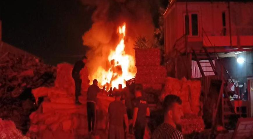 Bursa’da geri dönüşüm tesisinde yangın çıktı