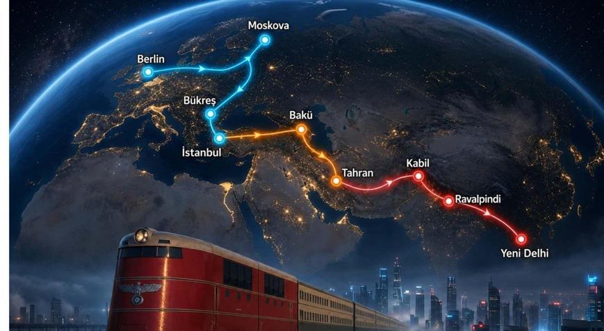 Nazi Almanyası’nın dünya hakimiyeti hayalinde İstanbul detayı 3 kıtayı bağlayacak dev plan