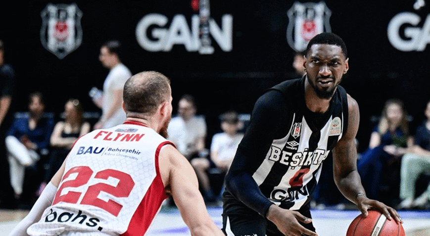Bahçeşehir Koleji deplasmanda Beşiktaşı farklı geçti Seriye eşitlik geldi