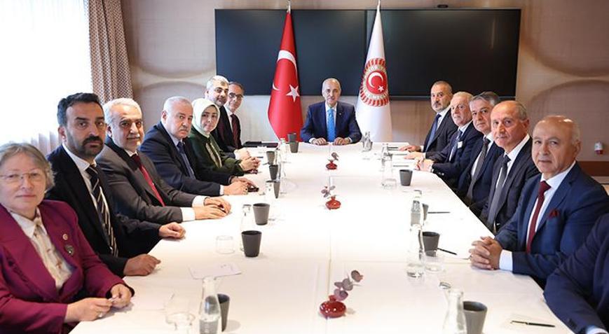 TBMM Başkanı Kurtulmuş, Süryani toplumu temsilcilerini kabul etti