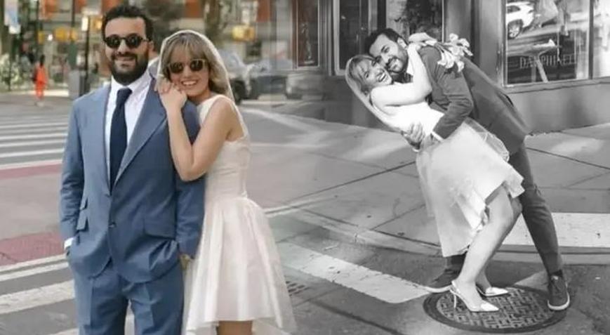 Hasan Can Kaya ve Duygu Karabaş New Yorktaki Türkevinde evlendi