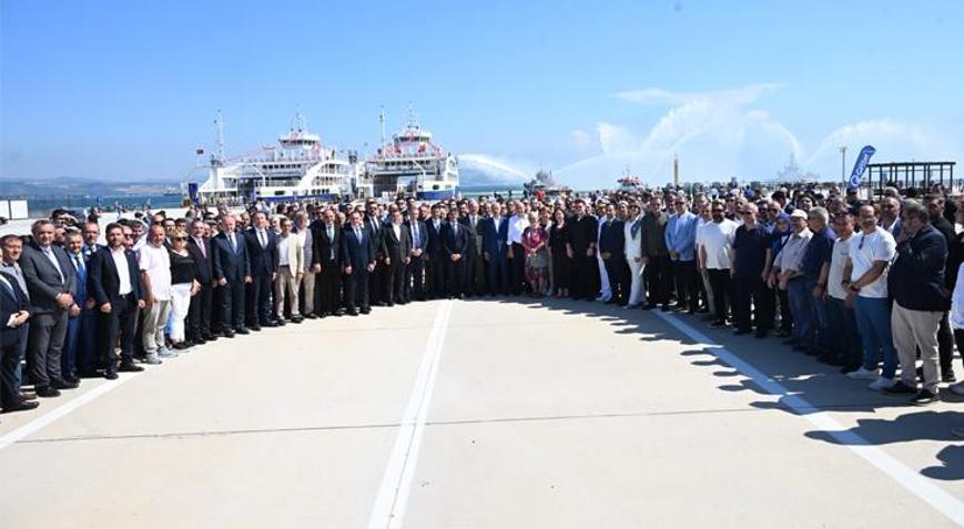 Gelibolu yeni feribot iskelesi hizmete açıldı
