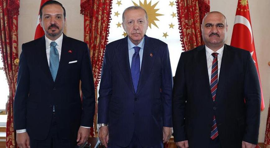 Cumhurbaşkanı Erdoğan, Kerkük Valisi Ağayı kabul etti
