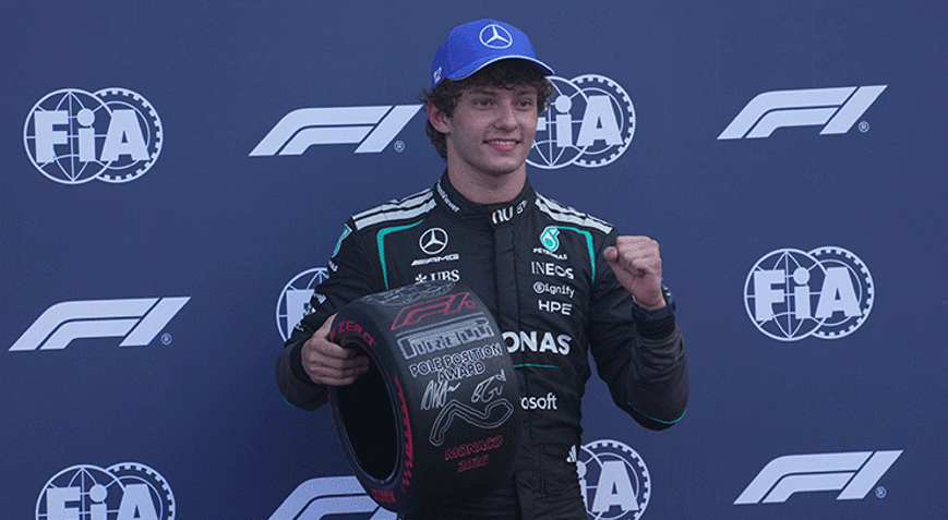 Formula 1 Monako yarışı öncesi pole pozisyonu Antonellinin