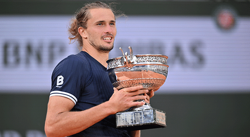 Fransa Açıkta şampiyon Zverev İlk Grand Slam zaferine ulaştı