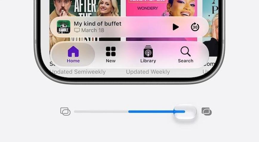 Apple, Liquid Glass tasarımını daha kişiselleştirilebilir hale getiriyor