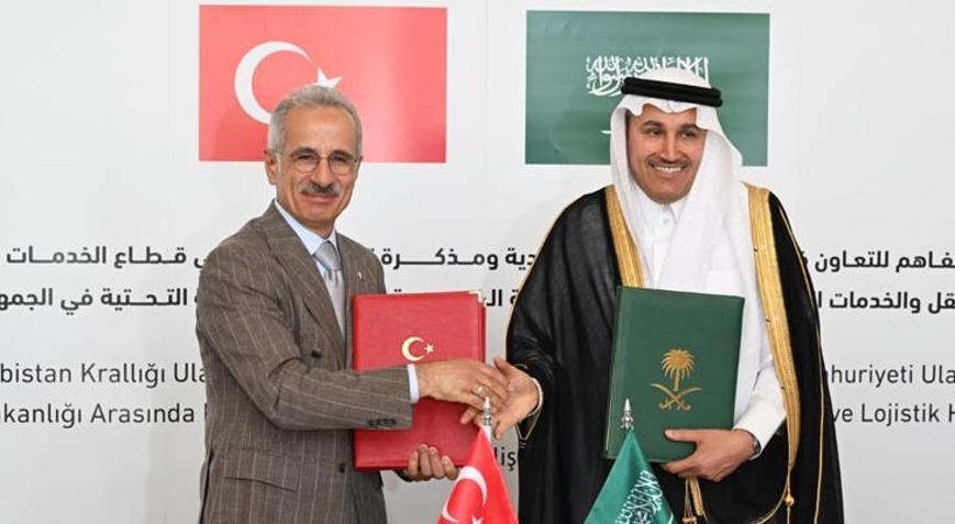 Türkiye ile Suudi Arabistan, lojistik ve demir yolu alanlarında işbirliğine gitti