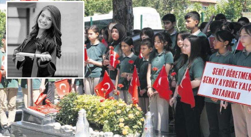 Şehit öğretmen Aybüke unutulmadı