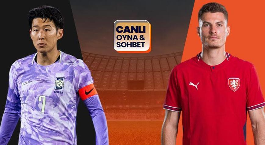 Güney Kore ile Çekya, Dünya Kupasında karşı karşıya gelecek Maçın heyecanı canlı sohbet ile Misli’de