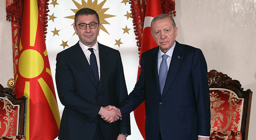 Cumhurbaşkanı Erdoğan, Kuzey Makedonya Başbakanı Mickoskiyi kabul etti