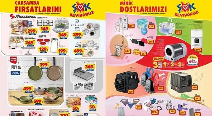 BU HAFTAKİ ŞOK AKTÜEL KATALOĞU 20-23 HAZİRAN | ŞOK 20-23 Haziran aktüel kataloğunda hangi ürünle satışa sunuldu Polo Yaka Tişört, Klima, Led Monitör, 6+1 Pasta Servis Seti, Ayaklı Kek Tabağı