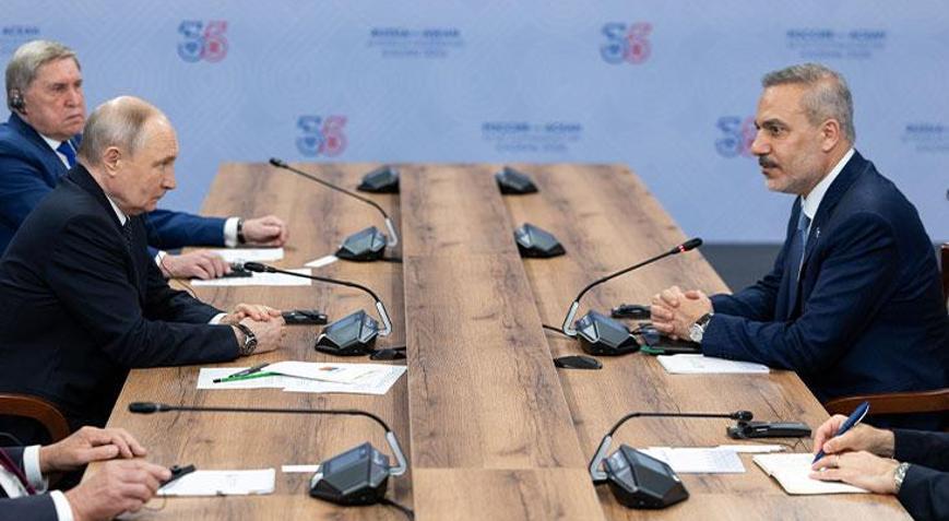 Dışişleri Bakanı Hakan Fidan, Rusya Devlet Başkanı Putin ile görüştü