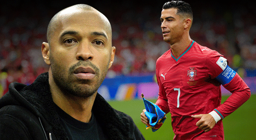 Thierry Henry, Cristiano Ronaldoyu yerden yere vurdu Gol atması gereken takımdır