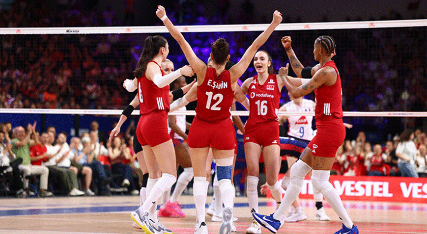 Voleybol Milletler Liginde Filenin Sultanları, Fransayı da set vermeden mağlup etti