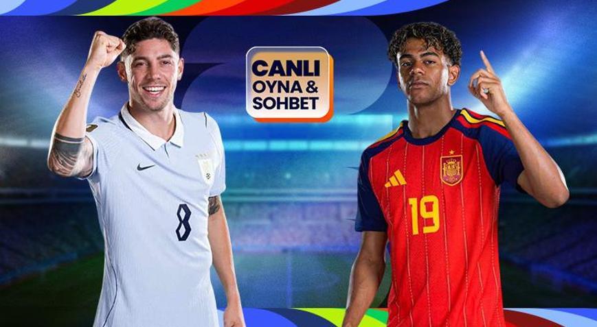 İspanya, Uruguay karşısında Dünya Kupası heyecanı canlı sohbet ile Mislide