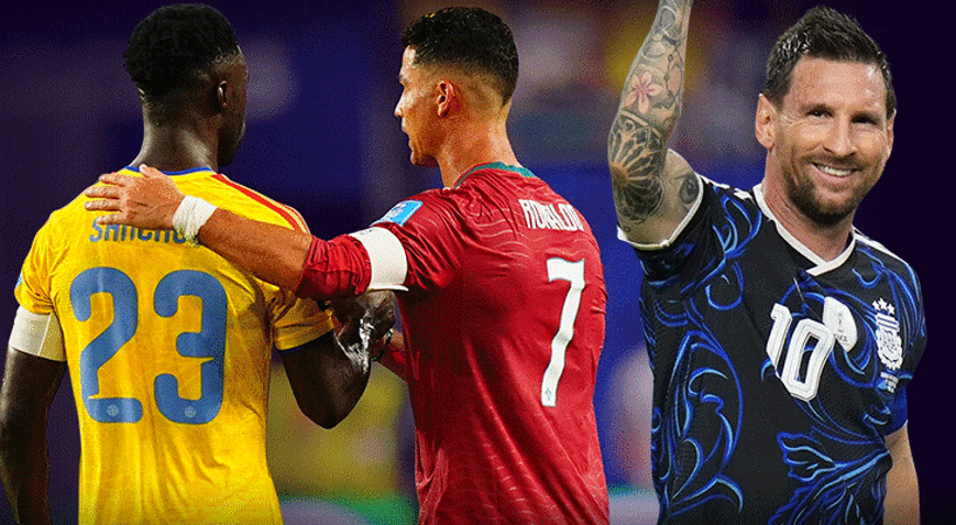 Davinson Sanchezin golü VARa takıldı, Ronaldo zor yolu seçti Lionel Messiden bir şov daha