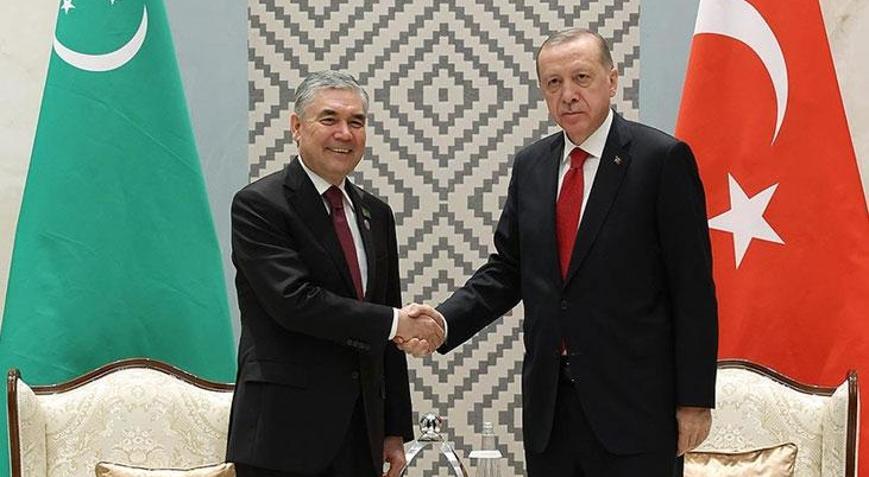 Cumhurbaşkanı Erdoğan, Berdimuhamedov ile telefonda görüştü Türkmenistan liderine iki dev zirve için resmi davet