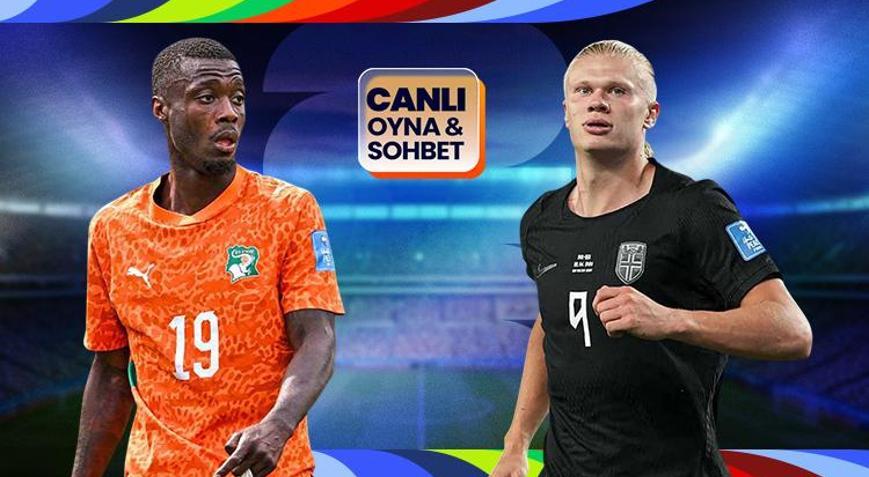 Fildişi Sahili, Norveç karşısında Dünya Kupası heyecanı canlı sohbet ile Misli’de
