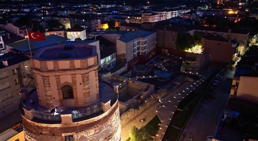 Edirnenin tarihi saat kulesi yeniden ziyarete açıldı