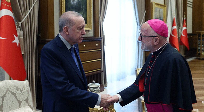 Cumhurbaşkanı Erdoğan, Türkiye Katolik Episkoposlar heyetini kabul etti