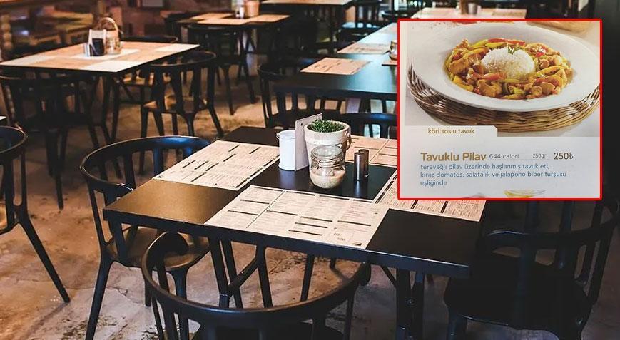 Restoran ve kafelerde yeni dönem Menüde içerik ve kalori zorunluluğu başladı