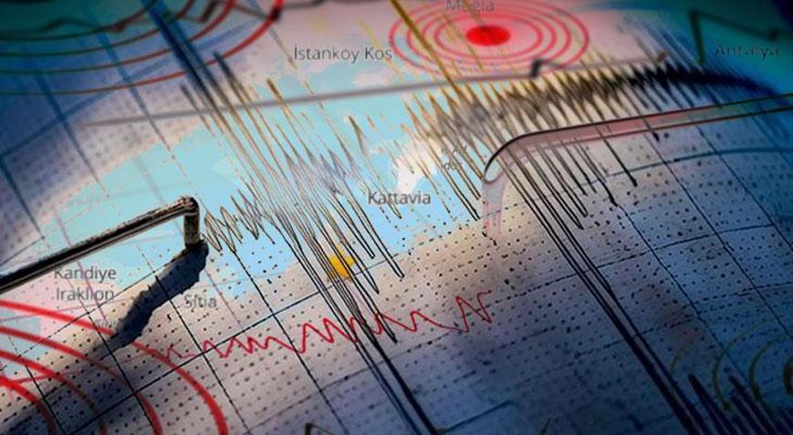 Son dakika... Akdenizde Muğla açıklarında 5.3 büyüklüğünde deprem